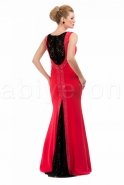 Uzun Kırmızı Abiye Elbise C6074