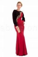 Kırmızı Tesettür Abiye Elbise C6059