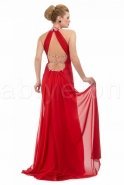 Uzun Kırmızı Abiye Elbise O3526