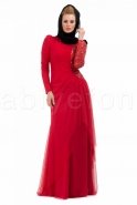 Mercan-Mercan Tesettür Abiye Elbise S3472