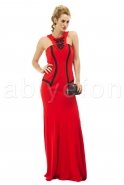 Uzun Kırmızı Abiye Elbise O3512
