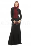 Siyah Takım Tesettür Abiye ElbiseS9000