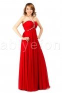 Uzun Kırmızı Abiye Elbise C1529