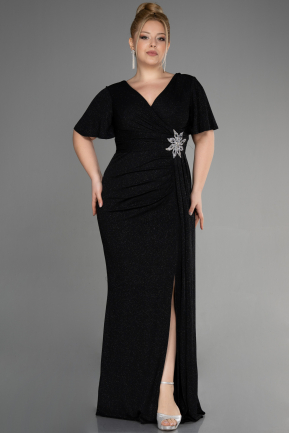 Long Black Formal Plus Size Dress ABU3645