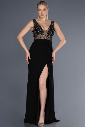Long Black Evening Dress ABU3668