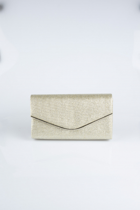 Briefumschlag-Tasche Glitzernd Gold SH810