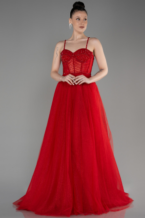 Long Red Evening Dress ABU3805