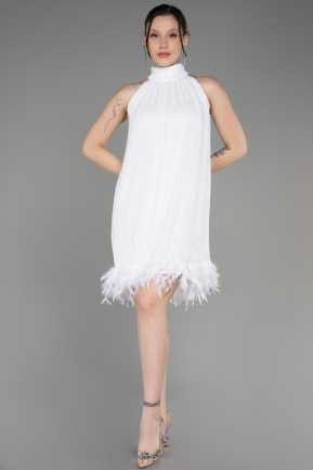 Short White Party Dress ABK2049