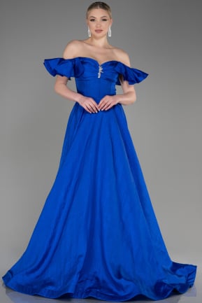 Long Sax Blue Evening Dress ABU3884