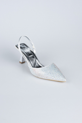 Gümüş Taşlı Stiletto AB1127