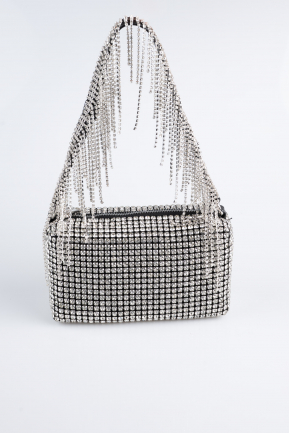 Siyah Swarovski Gece Çantası MN977