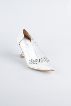 Beyaz Rugan Stiletto ABR1055