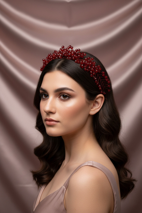 Bordo Saç Aksesuarı TK222