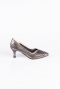 Platin Taşlı Stiletto Abiye Ayakkabı MJ5151