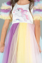 Rins Unicorn Kısa Kol Çocuk Abiye ABK1056