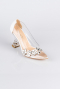 Beyaz Taşlı Stiletto AB1055