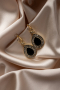 Siyah-Gold Küpe UK527