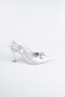 Gümüş Lazer Kesim Stiletto MJL5164