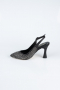 Siyah Taşlı Stiletto MJ4103