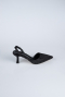 Siyah Taşlı Stiletto AB1127