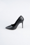 Siyah Deri Stiletto AB1140