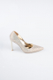Gold Taşlı Stiletto AB1138