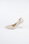 Gold Taşlı Stiletto AB1138
