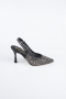 Siyah Taşlı Stiletto MJ9002