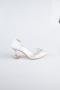 Beyaz Rugan Stiletto ABR1055