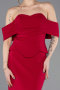 Koyu Fuşya Straplez Peplum Kesim Uzun Abiye Elbise ABU5559