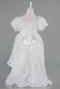 Önü Kısa Arkası Uzun Beyaz Çocuk Abiye ABO134