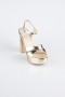 Gold Cilt Platform Topuk Ayakkabı ABC2104