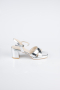 Gümüş Deri Abiye Ayakkabı ABD2114