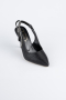 Siyah Lazer Kesim Stiletto MJ4102