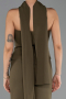 Haki Straplez Yaka Peplum Uzun Balık Abiye Elbise ABU6575