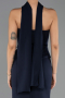 Lacivert Straplez Yaka Peplum Uzun Balık Abiye Elbise ABU6575
