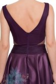 Kısa Mürdüm Abiye Elbise ST1197