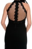 Kısa Siyah Abiye Elbise T2651