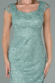 Mint Dantelli Kısa Elbise ABK010