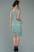 Mint Dantelli Kısa Elbise ABK010