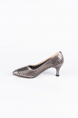 Platin Taşlı Stiletto Abiye Ayakkabı MJ5151