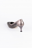 Platin Taşlı Stiletto Abiye Ayakkabı MJ5431