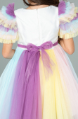Rins Unicorn Kısa Kol Çocuk Abiye ABK1056