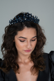 Lacivert Taşlı Abiye Saç Aksesuarı DY508