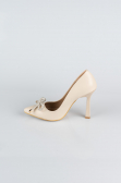 Ten Deri Stiletto Abiye Ayakkabı AB1095