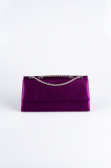 Violet Saten Gece Çantası SH818