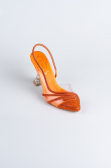 Orange Taşlı Abiye Ayakkabı MJ1057