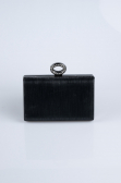 Siyah Lazer Kesim Kutu Gece Çantası SH830