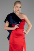 Lacivert Kürk Görünümlü Abiye Etol TR14