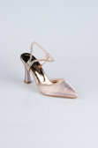 Rose Lazer Kesim Stiletto Abiye Ayakkabı MJ5150